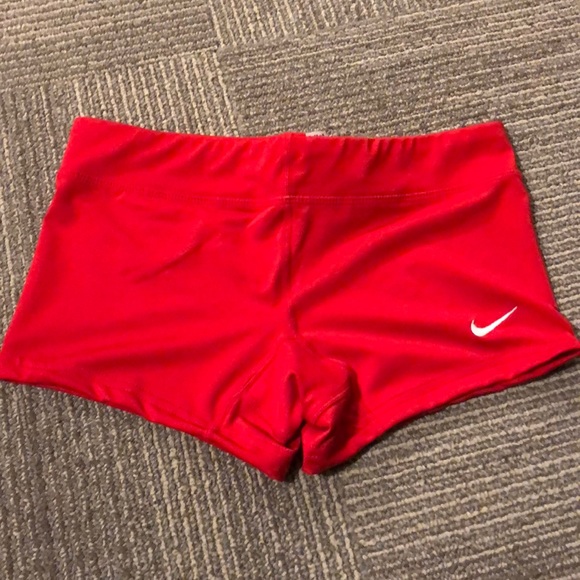 red nike spandex